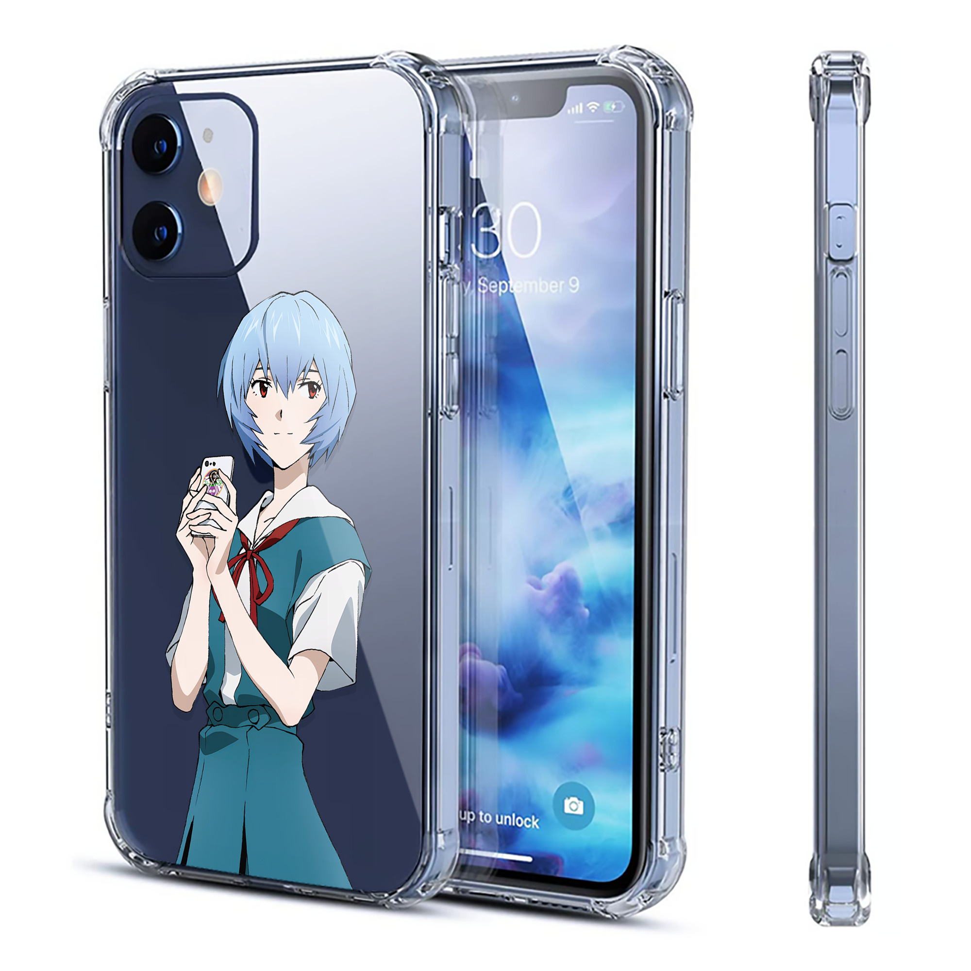 （画像用） EVA 新世紀エヴァンゲリオン 【iPhone 12シリーズ対応】透明スマホケース（クリアソフトケース）